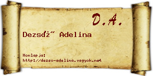 Dezső Adelina névjegykártya